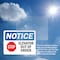 Signmission Elevator Out Of Order Sign With Symbol, 10 in W x Rectangle, Vinyl Decal OS-2PACK-NS-D-710-L-11735 - alternate 3